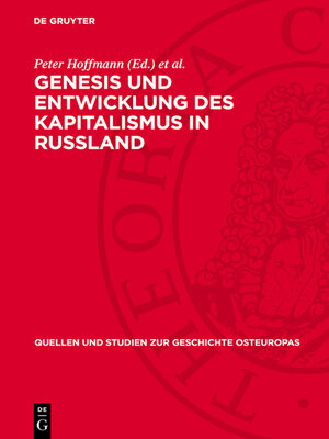 cover image of Genesis und Entwicklung des Kapitalismus in Russland
